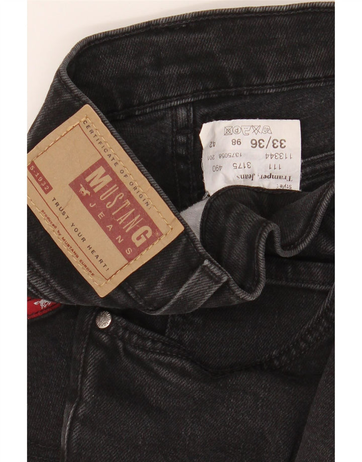 MUSTANG Mens Straight Jeans W33 L31 Black Vintage Mustang and Second-Hand Mustang from Messina Hembry 