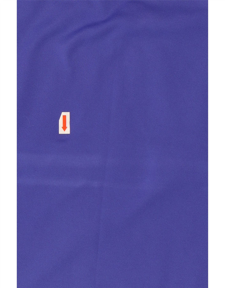 NIKE Mens Dri Fit Zip Neck Pullover Tracksuit Top XL Blue Polyester