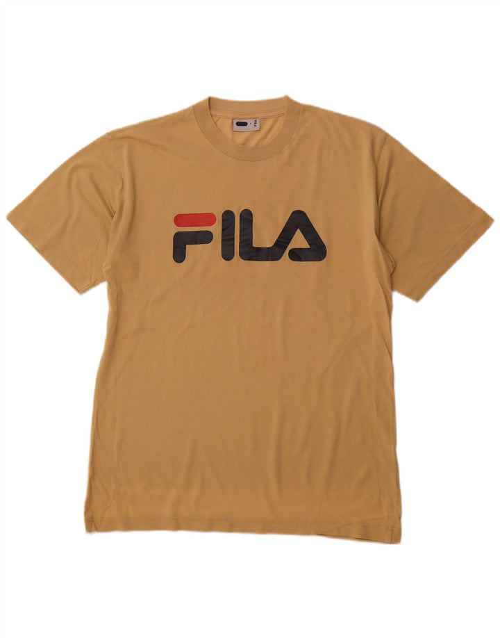 T-shirt grafica da uomo FILA Top Small Beige