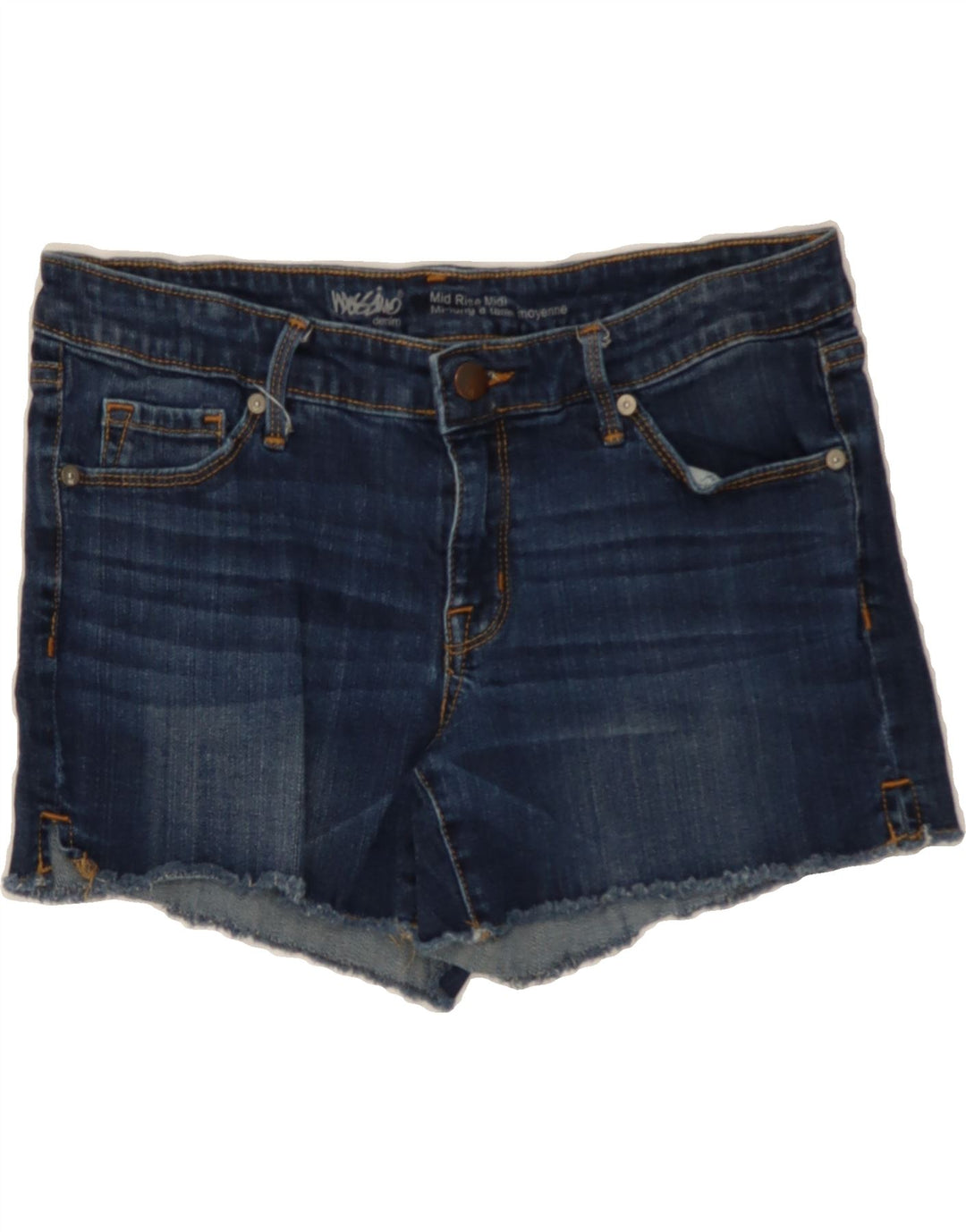 MOSSIMO Womens Mid Rise Denim Shorts US 8 Medium W29  Blue Cotton Vintage Mossimo and Second-Hand Mossimo from Messina Hembry 