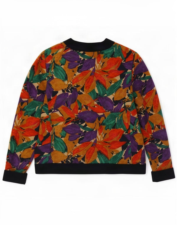 Devernois Paris Veste Blazer Femme UK 14 Moyen Multicolore Floral