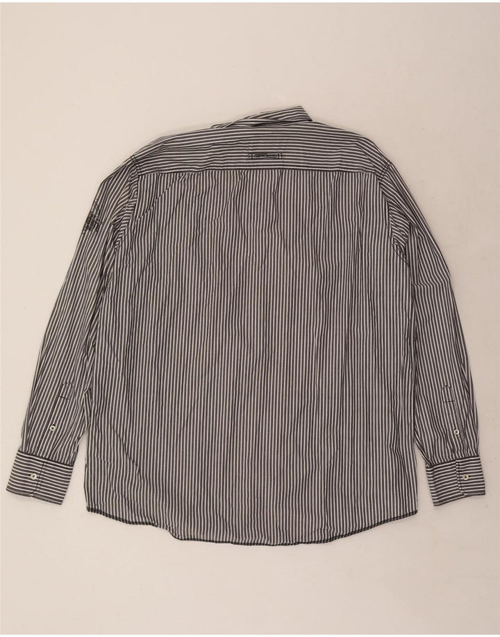 CAMEL ACTIVE Mens Modern Fit Shirt 2XL Blue Pinstripe Cotton