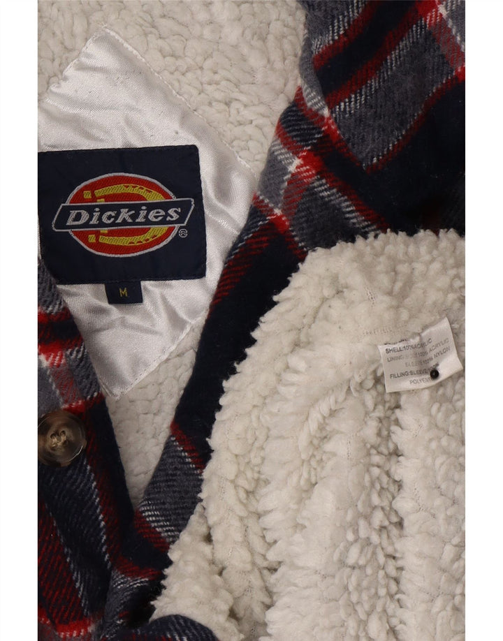Dickies Mens Lumberjack Flannel Shirt Medium Navy Blue Check Acrylic