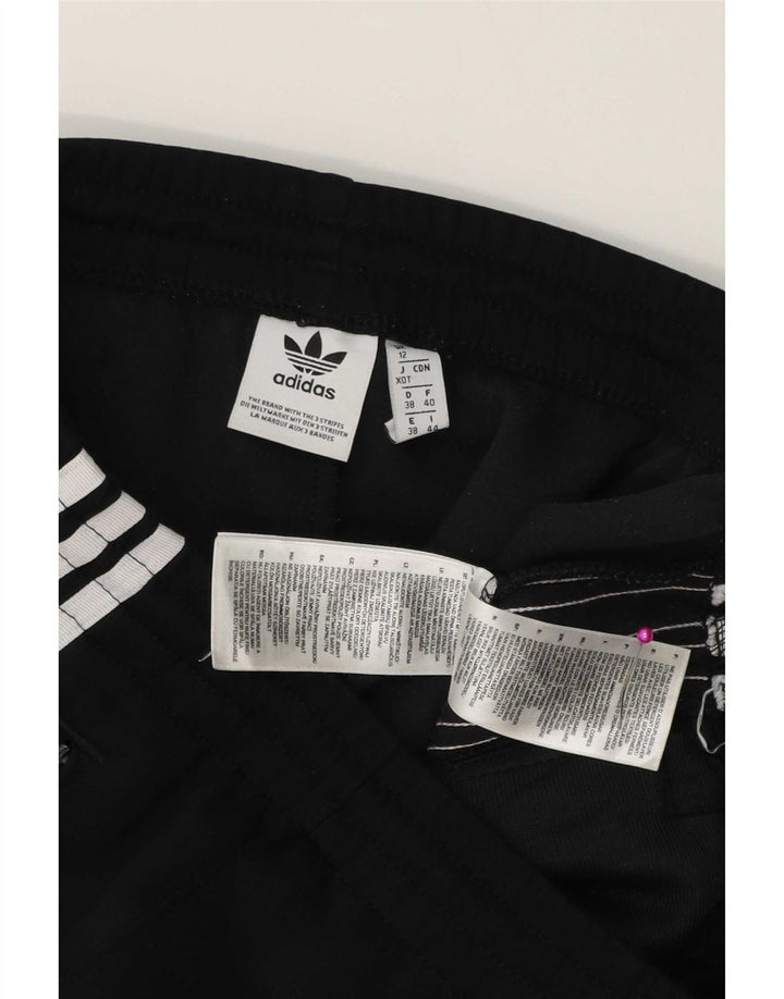 Adidas Womens Tracksuit Trousers UK 12 Medium Black Polyester
