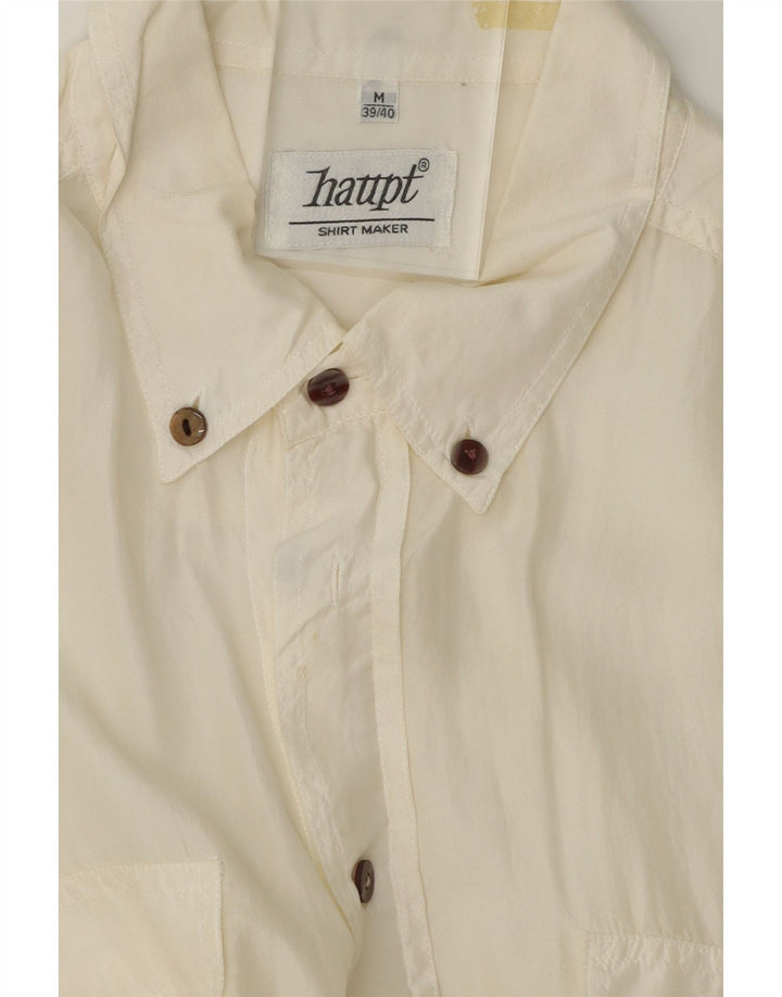 HAUPT Mens Shirt Size 39/40 Medium White Vintage Haupt and Second-Hand Haupt from Messina Hembry 