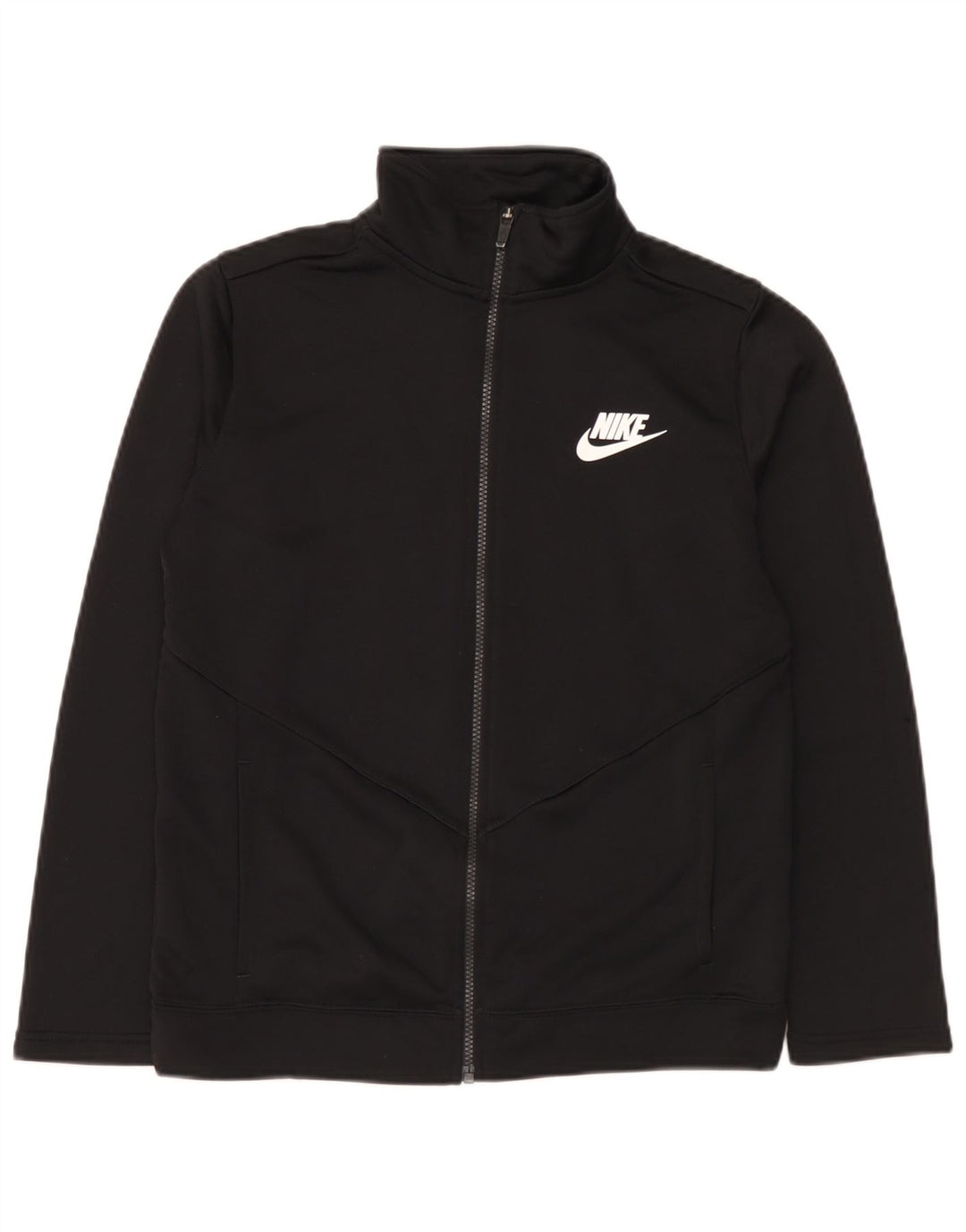 Nike Boys Tracksuit Top Jacket 13-14 Years XL Black Polyester
