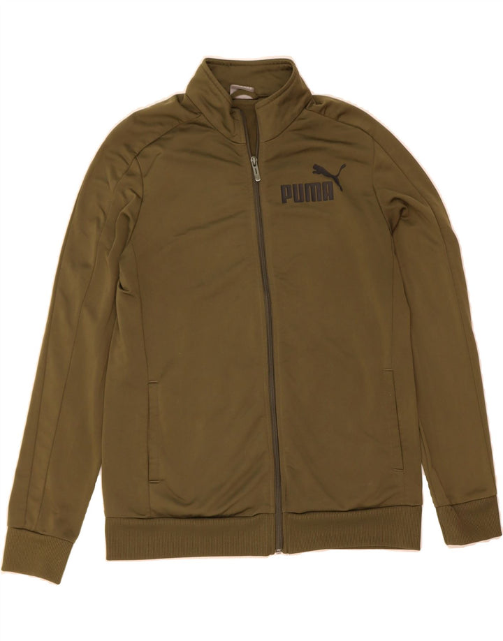 PUMA Womens Tracksuit Top Jacket UK 16 Large  Khaki Polyester Vintage Puma and Second-Hand Puma from Messina Hembry 