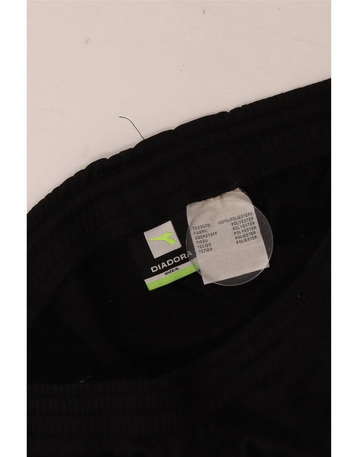 Diadora Mens Tracksuit Trousers Small  Black Polyester