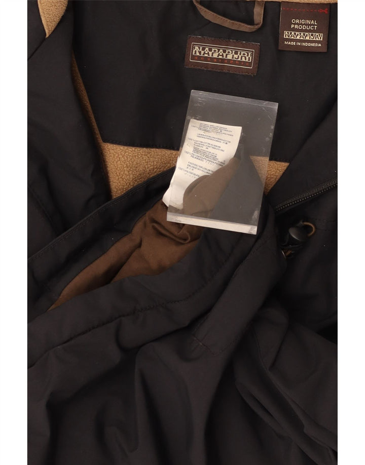 NAPAPIJRI Mens Windbreaker Jacket UK 42 XL Black Polyamide