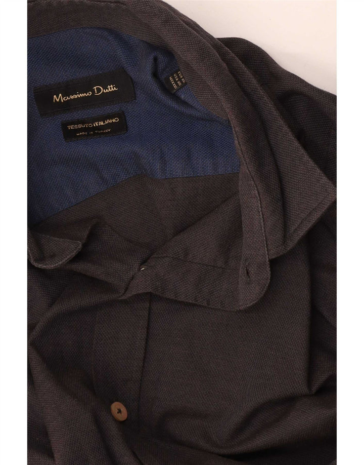 Massimo Dutti Chemise Homme 2XL Gris