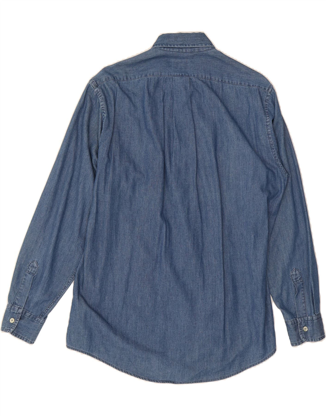 TRUSSARDI JEANS Mens Denim Shirt Medium Blue Cotton Vintage Trussardi Jeans and Second-Hand Trussardi Jeans from Messina Hembry 