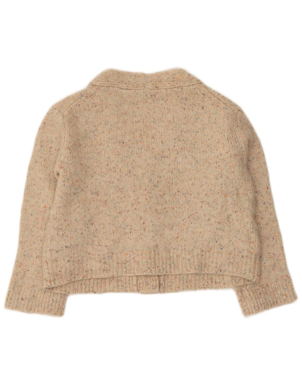Whistles Cardigan à manches 3/4 pour femme Taille 36 Petit Beige Moucheté