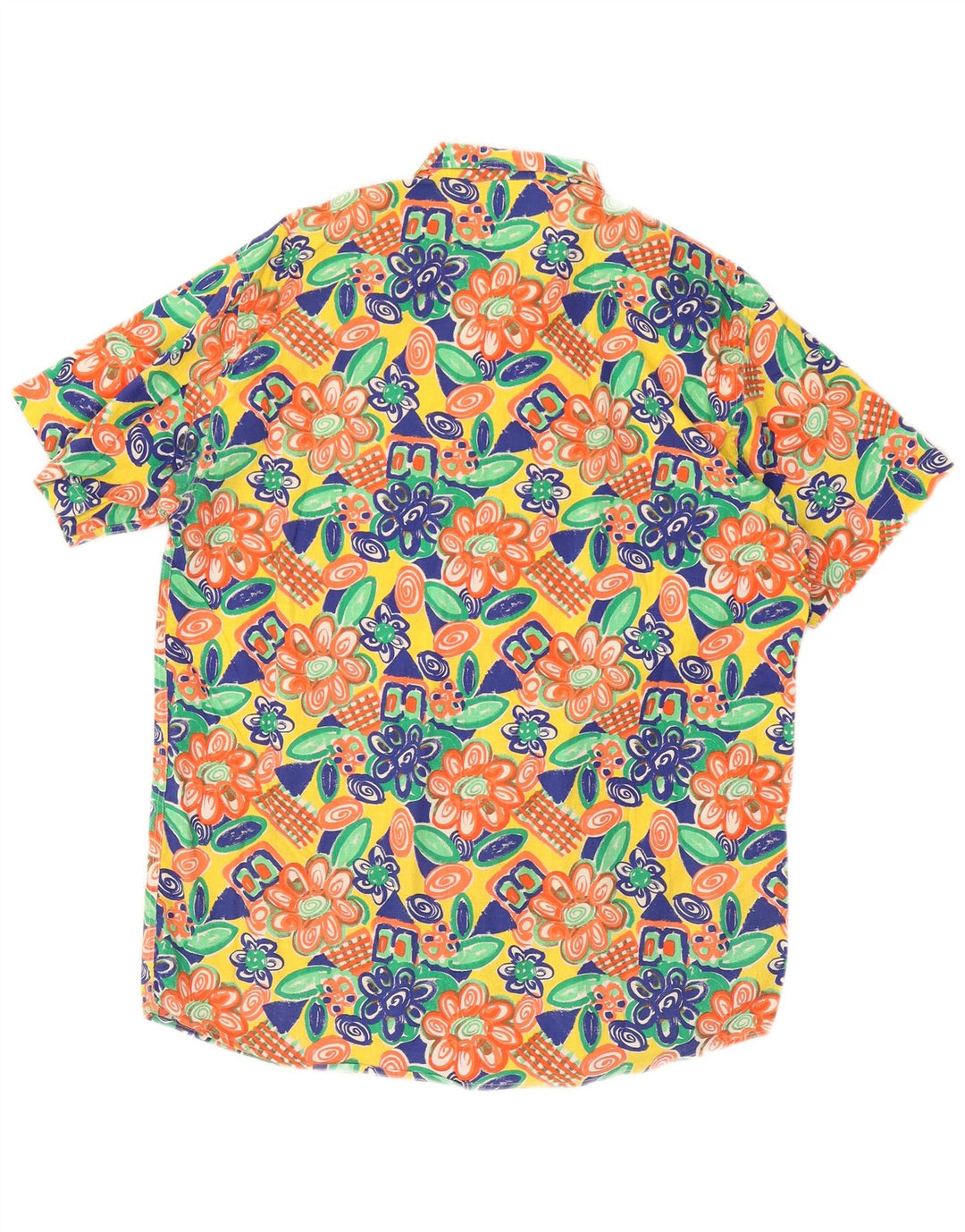 BENETTON Mens Short Sleeve Shirt Medium Multicoloured Floral