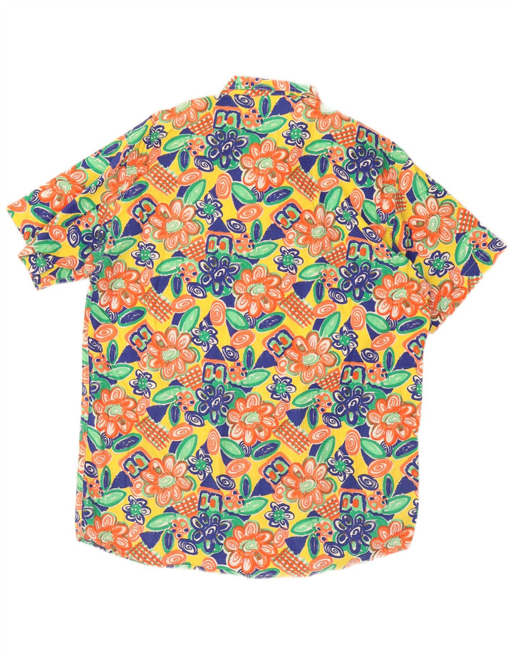 BENETTON Mens Short Sleeve Shirt Medium Multicoloured Floral