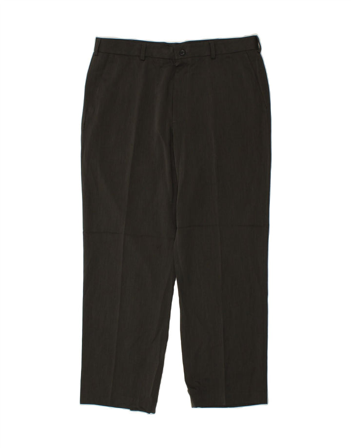 IZOD Mens Straight Chino Trousers W36 L30 Grey Polyester Vintage Izod and Second-Hand Izod from Messina Hembry 