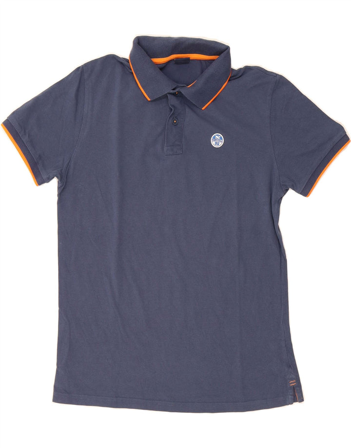 NORTH SAILS Mens Polo Shirt Small Navy Blue Cotton Vintage North Sails and Second-Hand North Sails from Messina Hembry 