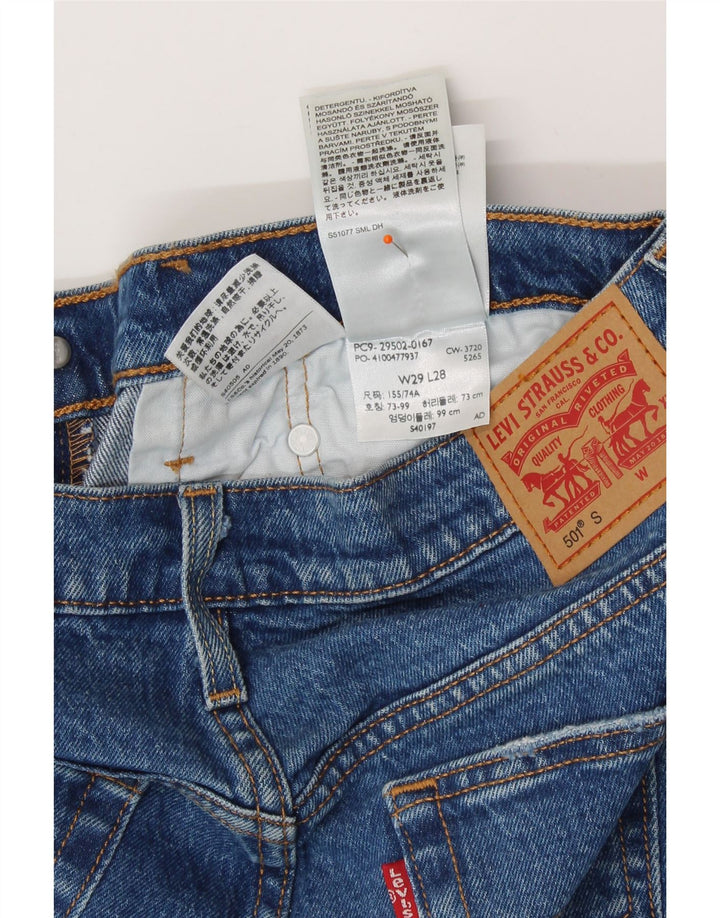 LEVI'S Mens 501 Denim Shorts W29 Small  Blue Cotton