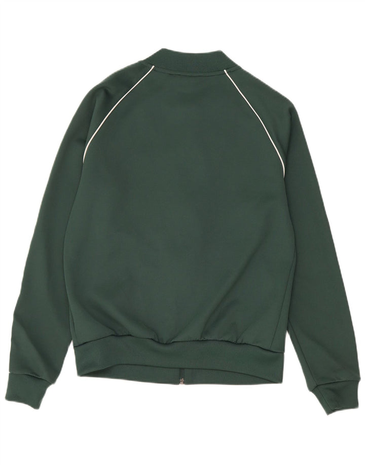 Adidas Giacca da tuta da donna con vestibilità regolare UK 10 Small Verde Poliestere