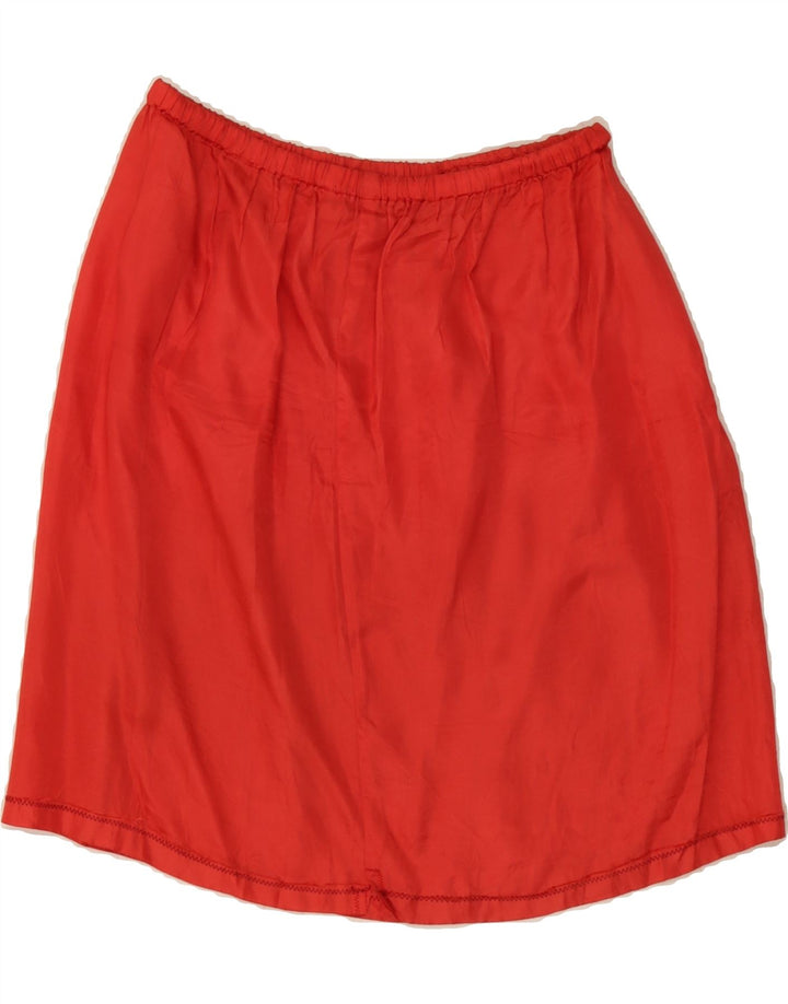 VINTAGE Womens Straight Skirt W32 Large Red Vintage Vintage and Second-Hand Vintage from Messina Hembry 