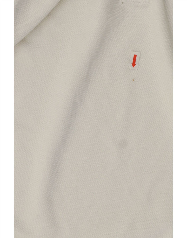 Nike Mens Polo Shirt Medium White Cotton
