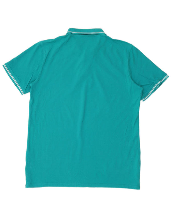 Polo da uomo Carrera 2XL in cotone turchese
