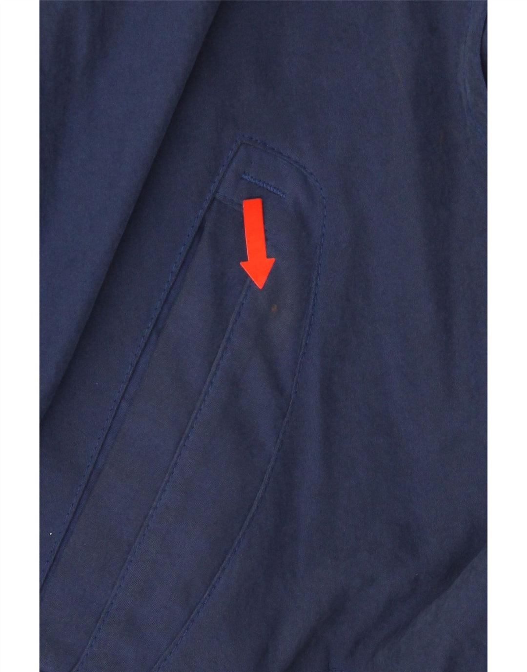 VINTAGE Mens Bomber Jacket UK 36 Small Blue Polyester Vintage Vintage and Second-Hand Vintage from Messina Hembry 