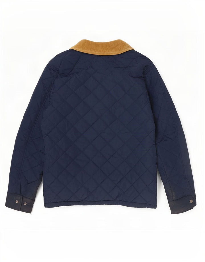 Ανδρικό καπιτονέ μπουφάν Crew Clothing UK 36 Small Navy Blue Polyester