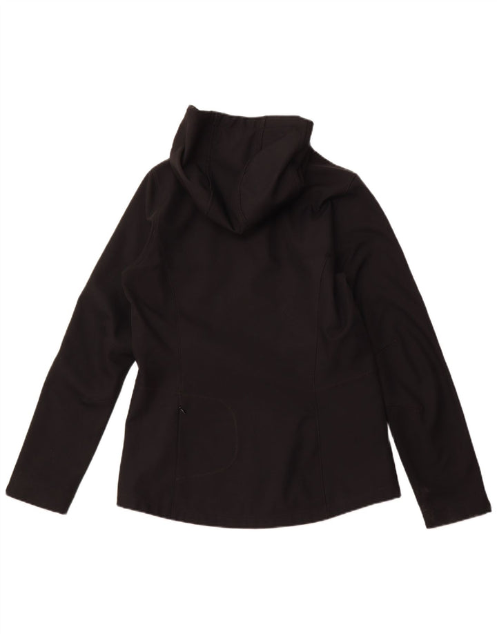 O'NEILL Womens Hooded Windbreaker Jacket UK 14 Large Black Polyester