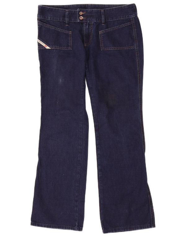 Diesel Damen Bootcut-Jeans W31 L31 Marineblaue Baumwolle