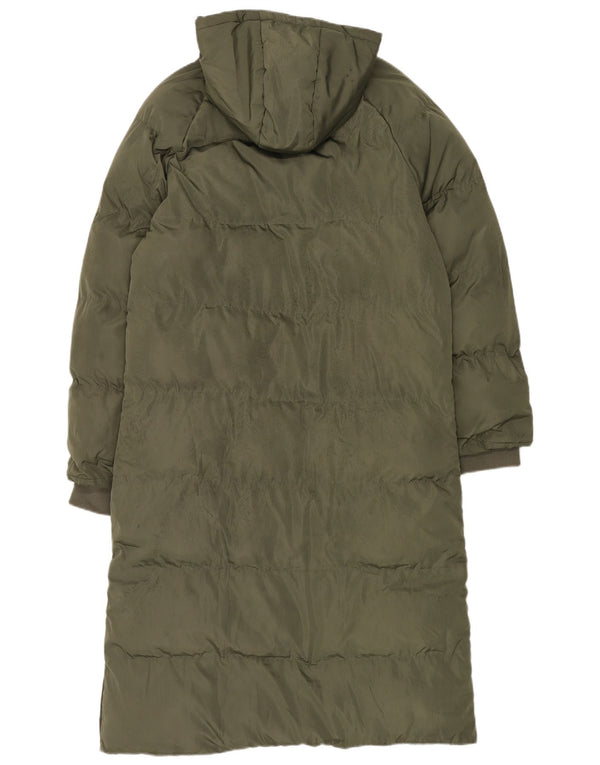 Cappotto imbottito oversize con cappuccio da donna Bench UK 16 grande poliestere kaki