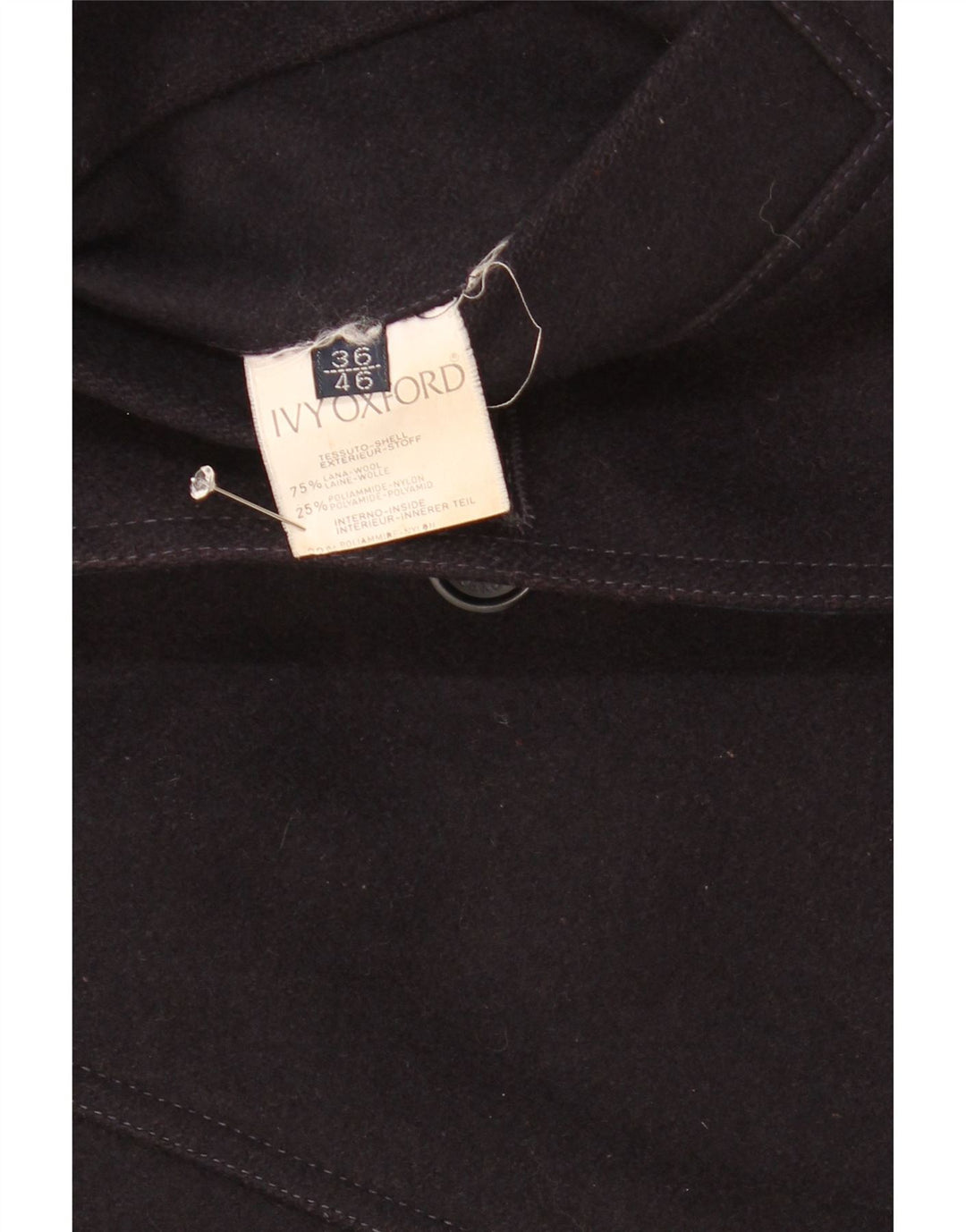 Giacca reversibile da uomo Ivy Oxford UK 36 Small Lana blu navy