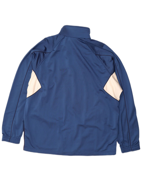 Diadora Mens Tracksuit Top Jacket 2XL Blue Colourblock Polyester