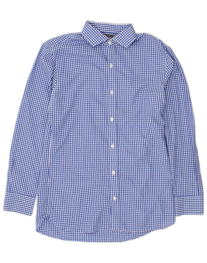 BONOBOS Mens Tailored Fit Slim Fit Shirt Size 15 1/2 Medium Blue Gingham Vintage BONOBOS and Second-Hand BONOBOS from Messina Hembry 