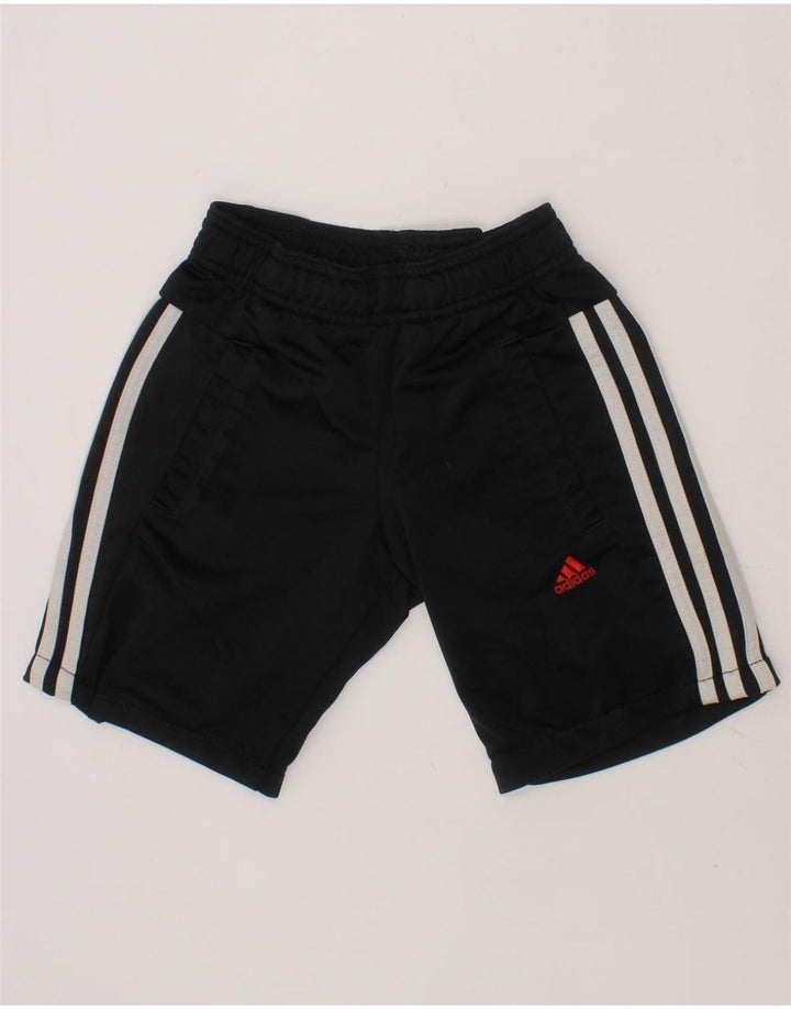 ADIDAS Boys Sport Shorts 7-8 Years  Black Vintage Adidas and Second-Hand Adidas from Messina Hembry 