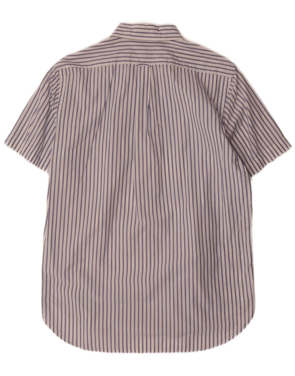 Camicia a maniche corte da uomo Marina Yachting taglia 41 grande gessato bianco