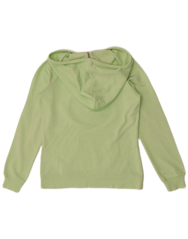 Champion Womens Heritage Fit Graphic Hoodie Pullover UK 10 Small Grüne Baumwolle