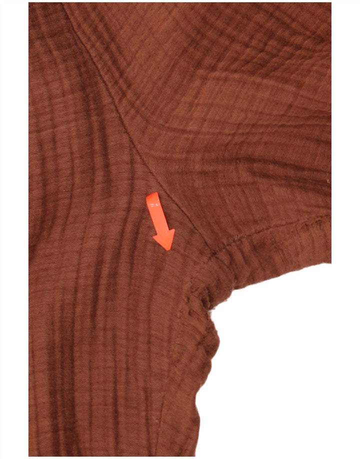 Zara Womens Slim Casual Trousers Medium W28 L28 Brown Cotton