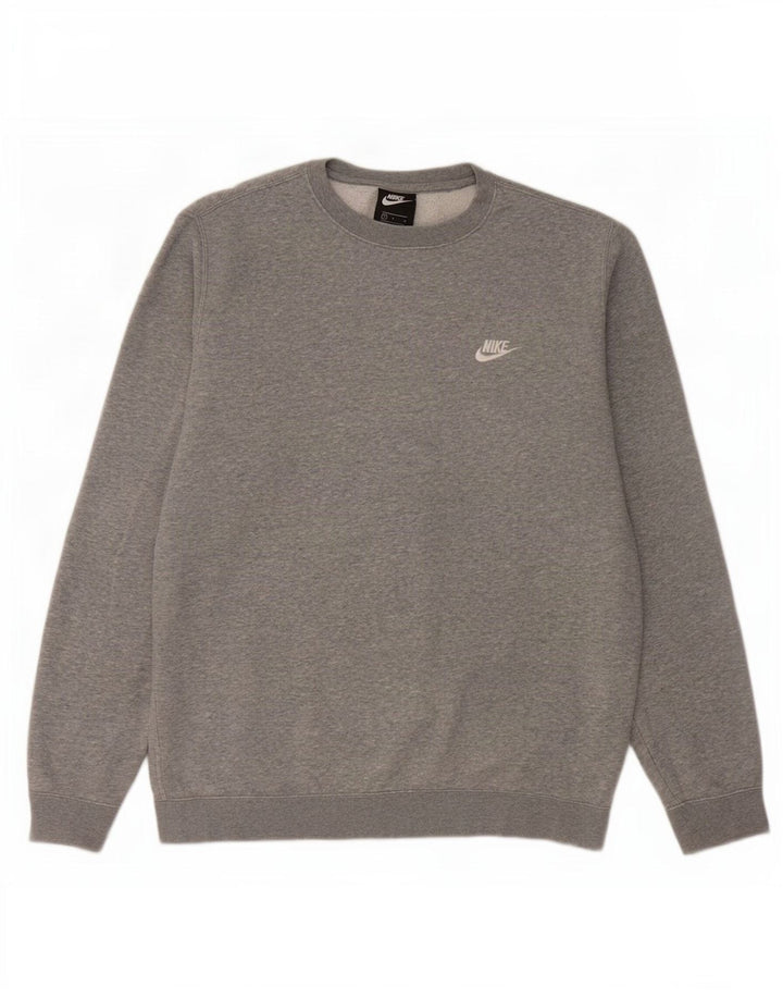 Męska bluza dresowa Nike, duża, szara, nakrapiana bawełna