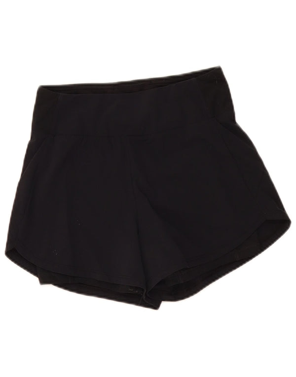 Nike Damen Dri Fit Sport Shorts UK 4 XS Schwarz Nylon Sport