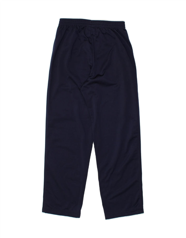 DIADORA Womens Tracksuit Trousers UK 10 Small  Navy Blue Polyester | Vintage Diadora | Thrift | Second-Hand Diadora | Used Clothing | Messina Hembry 