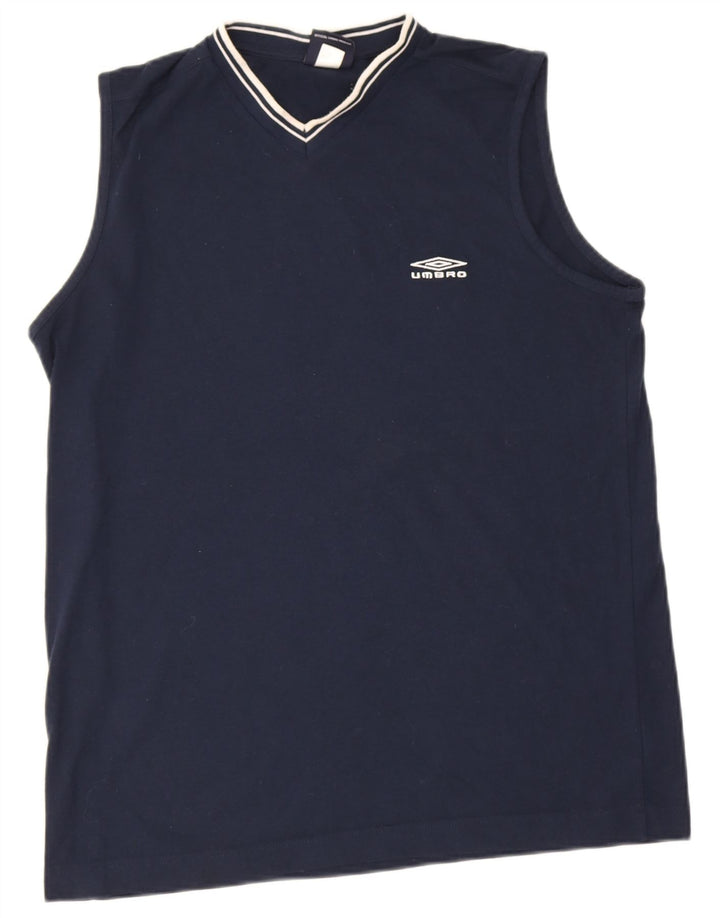 Umbro Débardeur Homme Large Bleu Marine Polyester