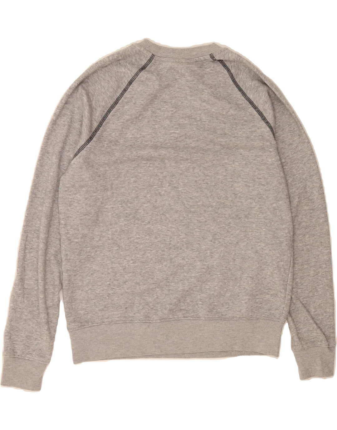 FILA Womens Oversized Sweatshirt Jumper UK 10 Small Grey Cotton Vintage Fila and Second-Hand Fila from Messina Hembry 