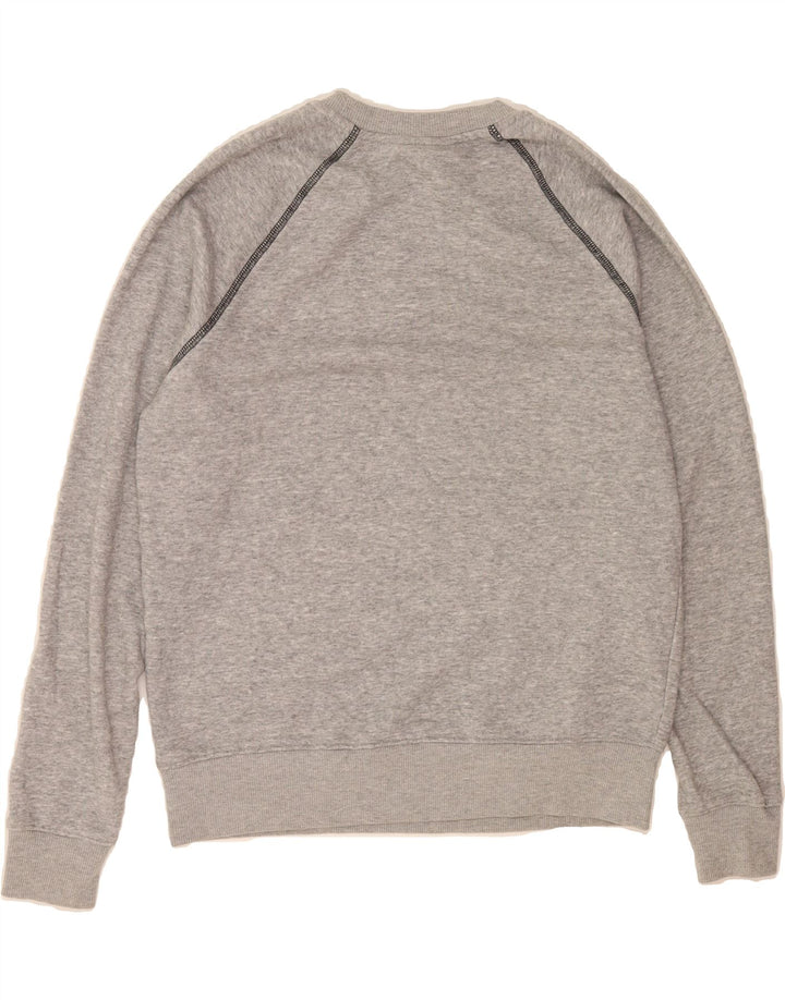 FILA Womens Oversized Sweatshirt Jumper UK 10 Small Grey Cotton Vintage Fila and Second-Hand Fila from Messina Hembry 