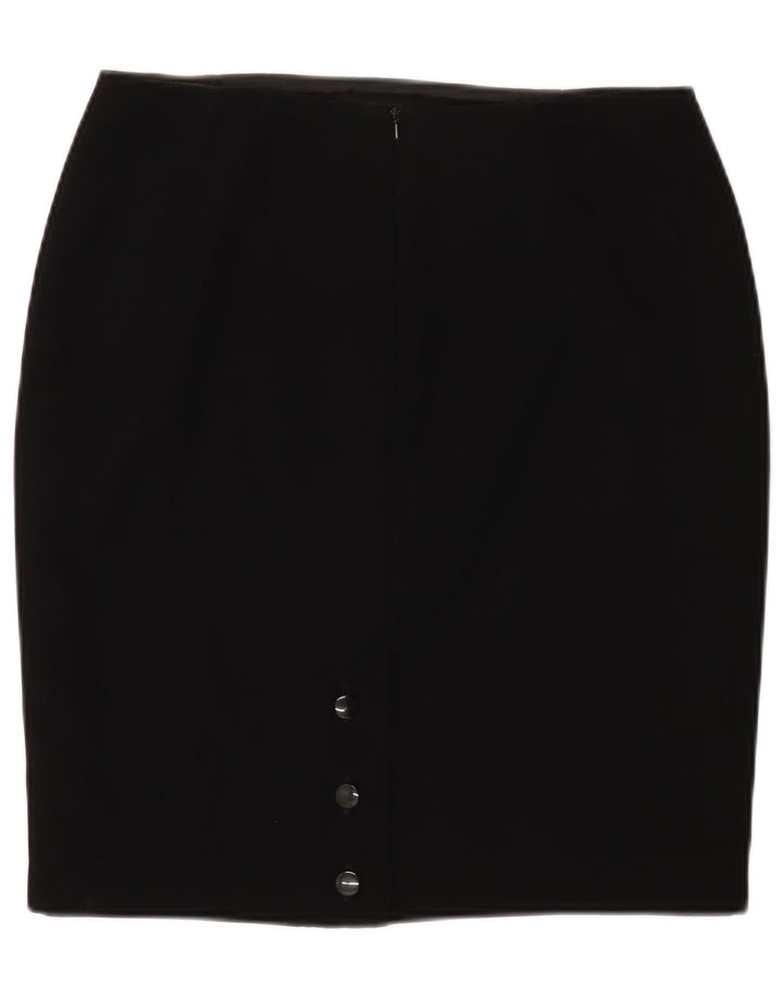 Minuet Womens Pencil Skirt UK 14 Large W32 Black Polyester