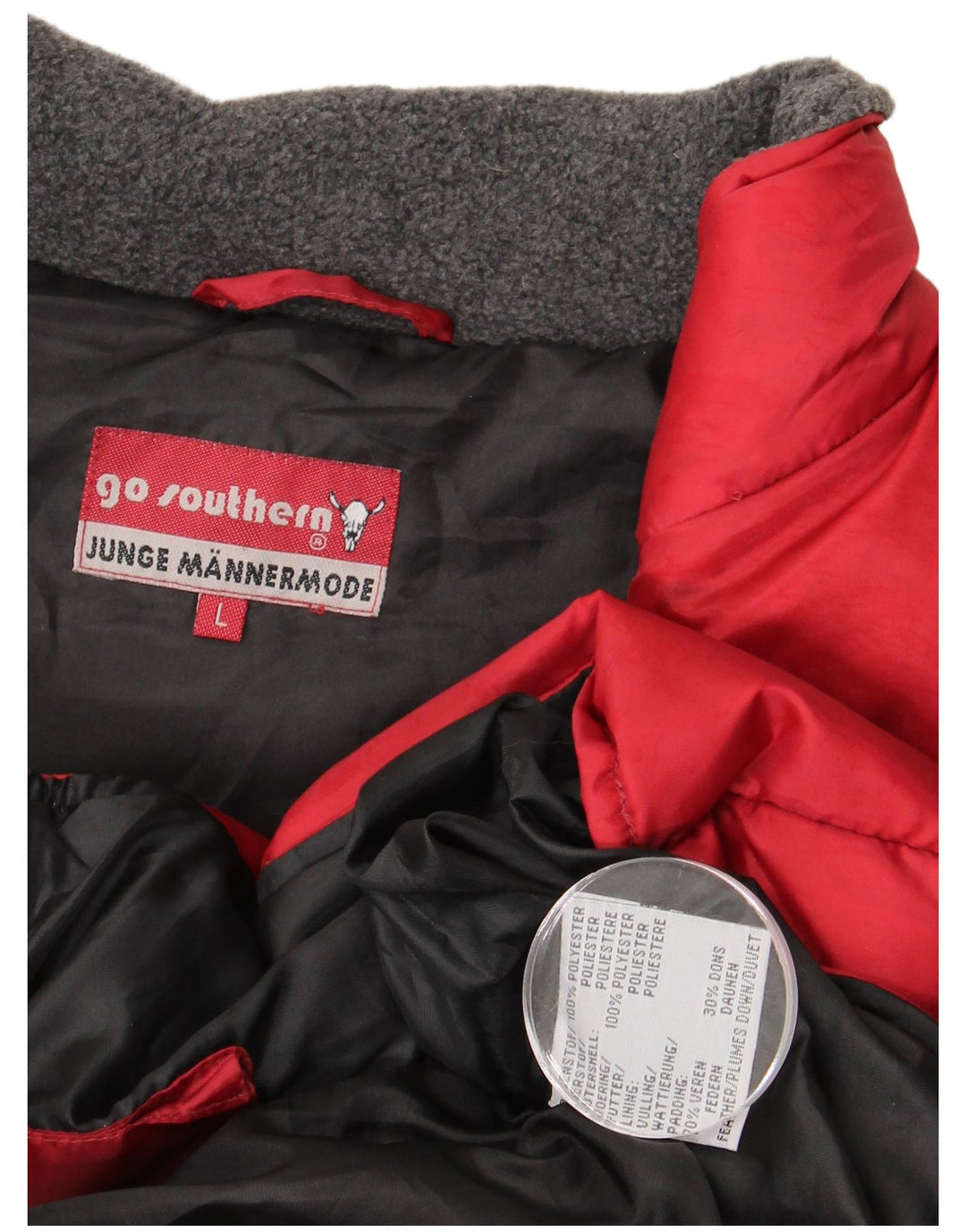 Southern Mens Padded Gilet UK 40 Large Red Polyester