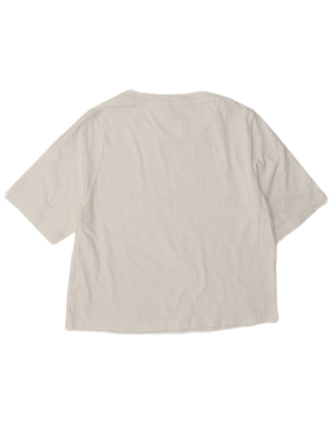 Benetton Womens T-Shirt Top UK 14 Medium White Cotton