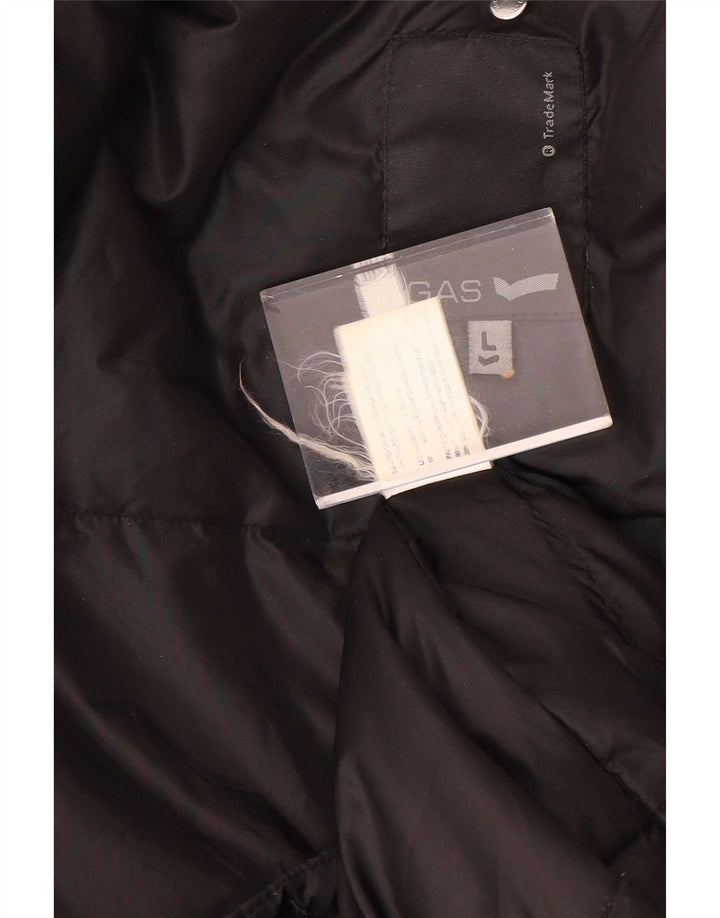 Cappotto imbottito da donna Gas UK 16 grande nylon nero