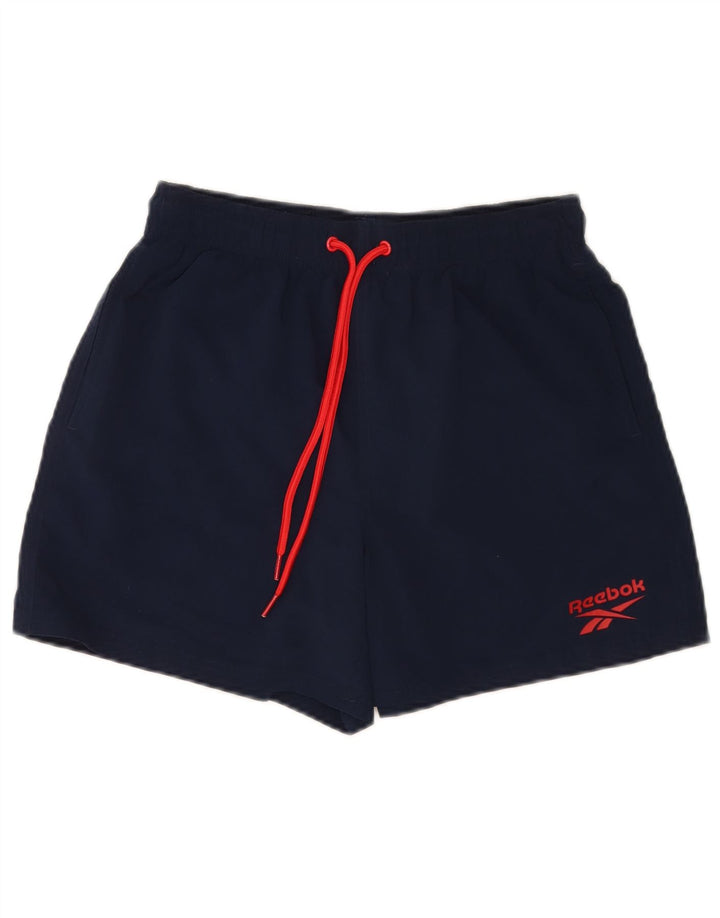 Reebok Herren-Sportshorts, klein, marineblau, Polyester