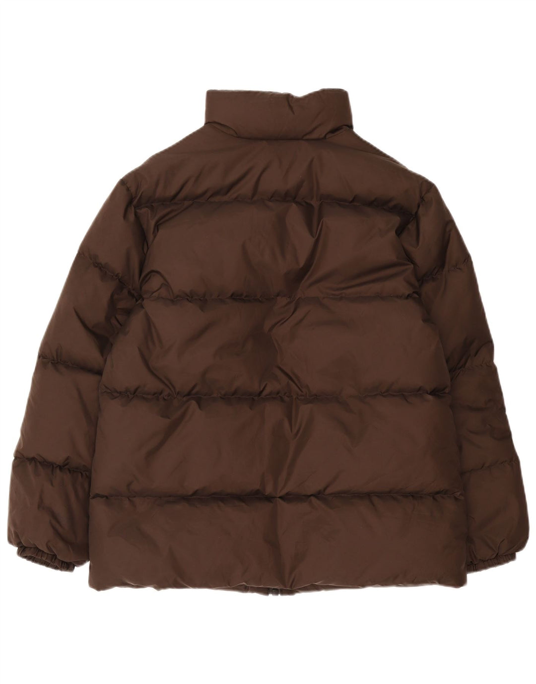 Benetton Mens Padded Jacket UK 38 Medium Brown Polyamide