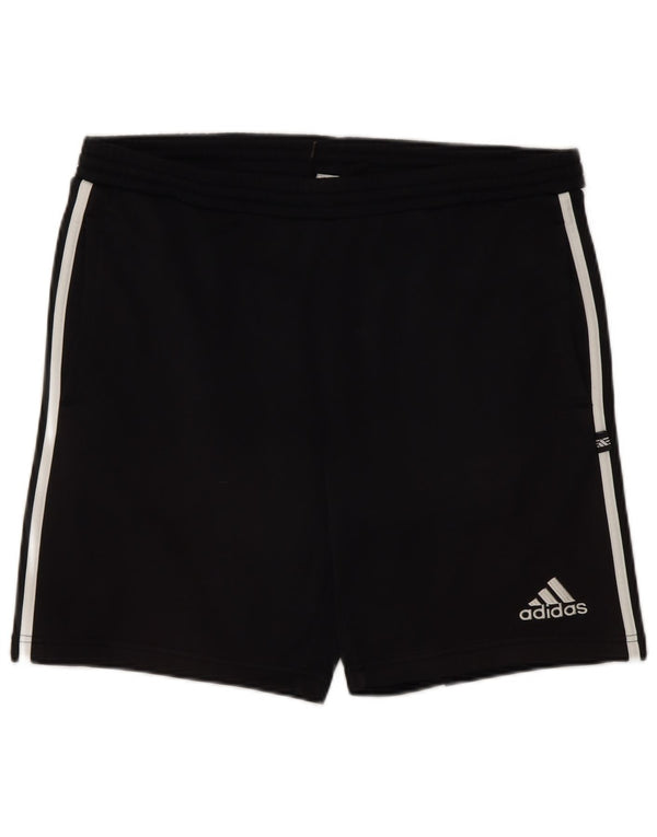 Pantaloncini sportivi da uomo Adidas medi neri in poliestere